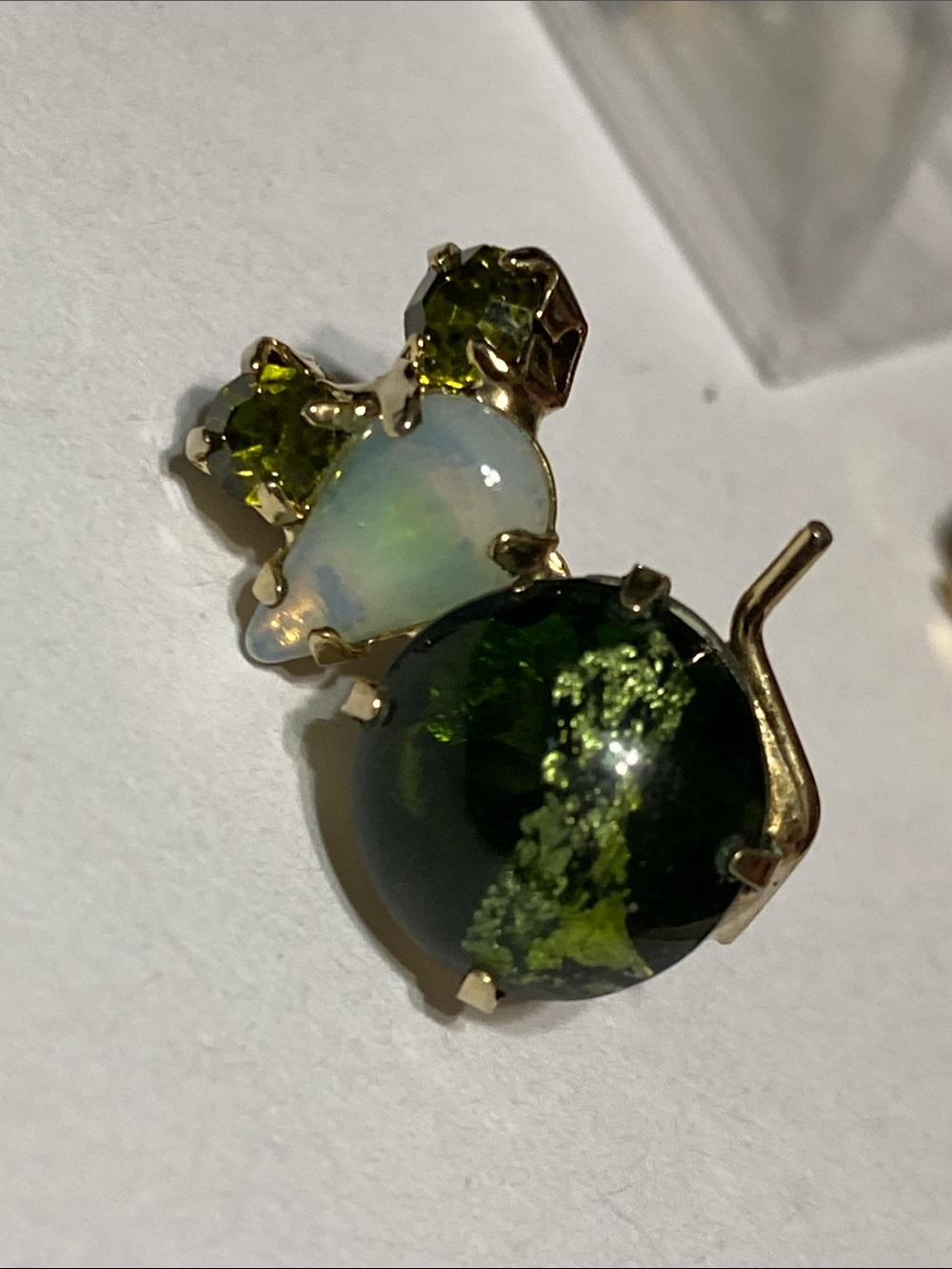 3 small pins Gold tone mice & Ballou Regd  cat pin - Picture 3 of 15